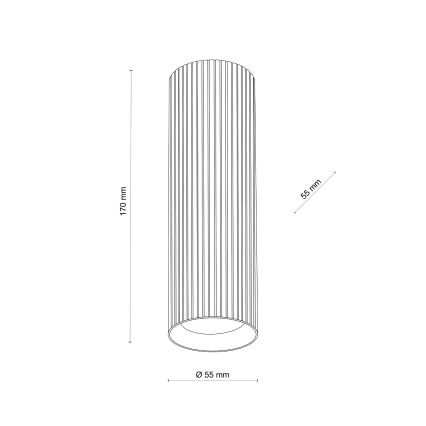 Kohdevalaisin TUNE M 1xGU10/10W/230V 17 cm valkoinen