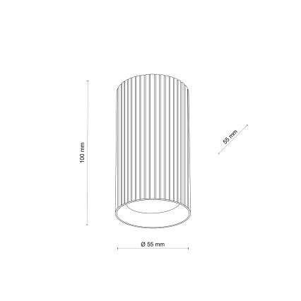 Kohdevalaisin TUNE S 1xGU10/10W/230V 10 cm musta