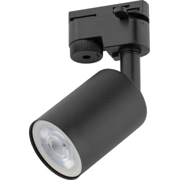 Kohdevalo 1-vaiheiselle kiskojärjestelmälle TOP 1xGU10/10W/230V musta