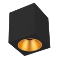 Kohdevalo 1xGU10/35W/230V neliö musta