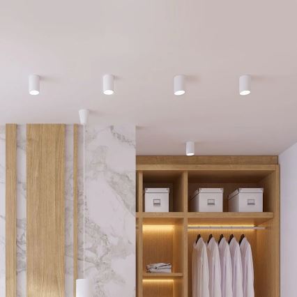 Kohdevalo 1xGU10/35W/230V pyöreä valkoinen