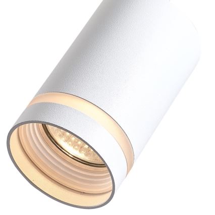 Kohdevalo 3-vaihe kiskojärjestelmään PIPE 1xGU10/25W/230V valkoinen