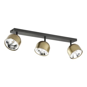 Kohdevalo ALTEA 3xAR111 GU10/50W/230V kulta/musta