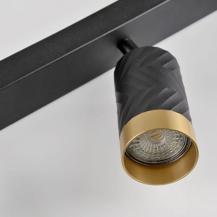 Kohdevalo ARRAS 2xGU10/10W/230V musta