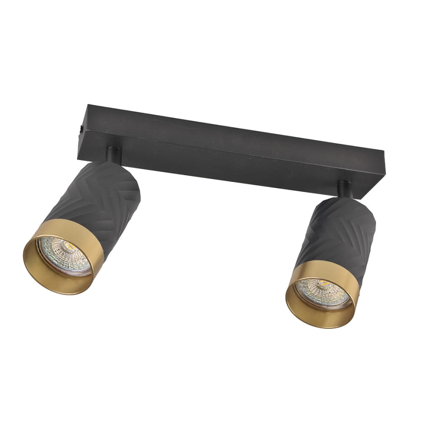 Kohdevalo ARRAS 2xGU10/10W/230V musta