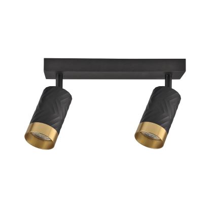 Kohdevalo ARRAS 2xGU10/10W/230V musta