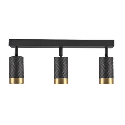 Kohdevalo ARRAS 3xGU10/10W/230V musta