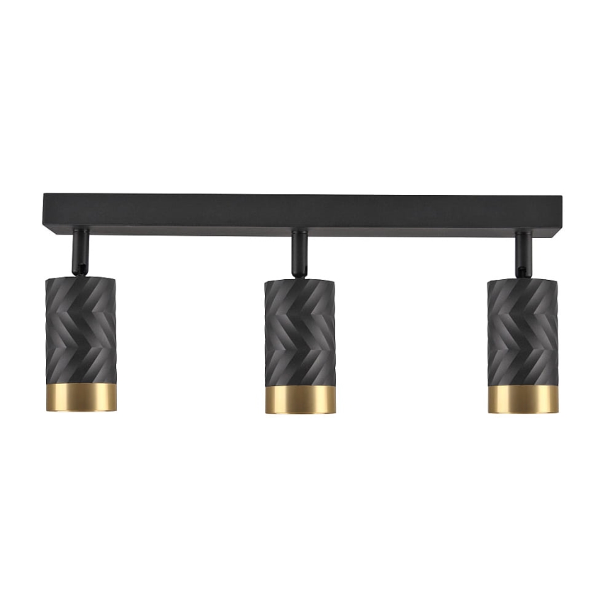 Kohdevalo ARRAS 3xGU10/10W/230V musta