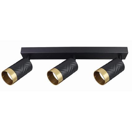 Kohdevalo ARRAS 3xGU10/10W/230V musta