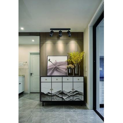 Kohdevalo BAMBOO 3xGU10/10W/230V musta