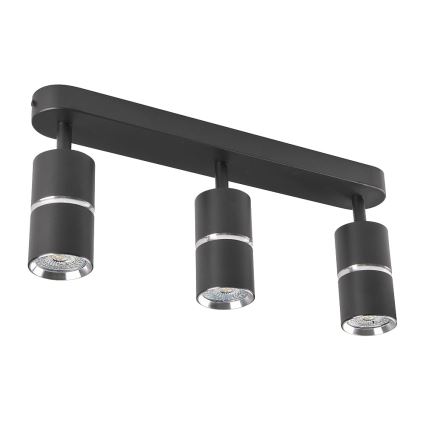 Kohdevalo BAMBOO 3xGU10/10W/230V musta