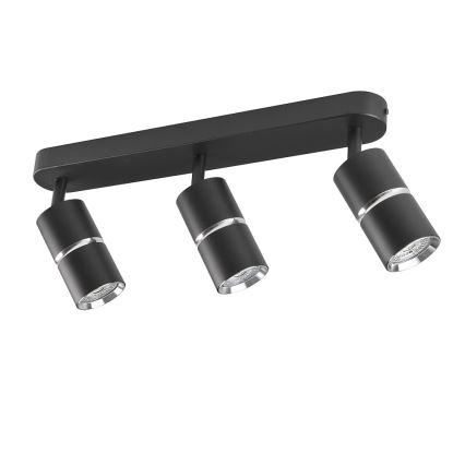 Kohdevalo BAMBOO 3xGU10/10W/230V musta