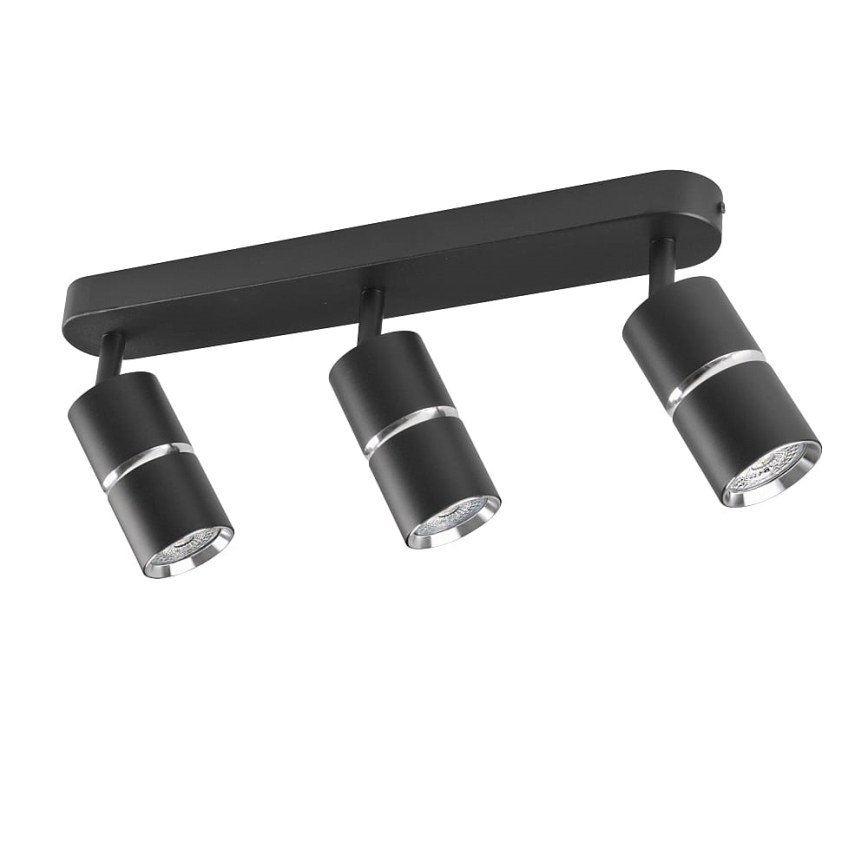 Kohdevalo BAMBOO 3xGU10/10W/230V musta