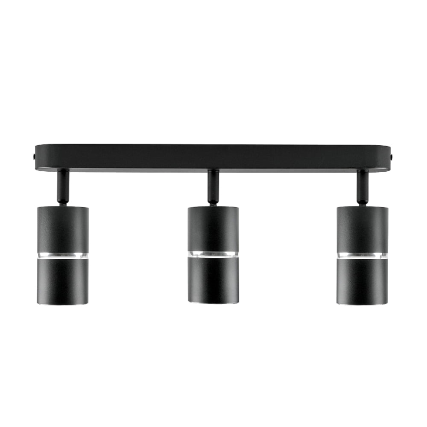 Kohdevalo BAMBOO 3xGU10/10W/230V musta