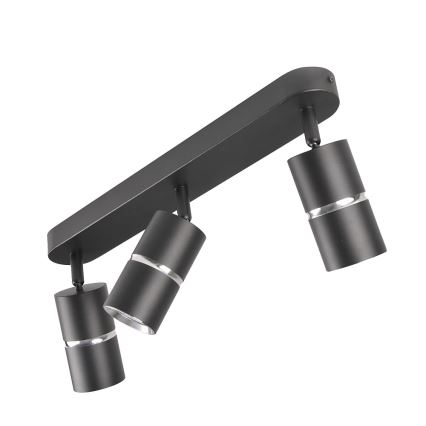 Kohdevalo BAMBOO 3xGU10/10W/230V musta