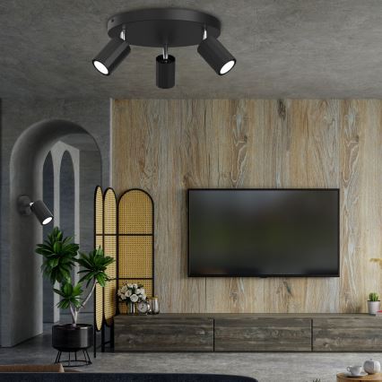 Kohdevalo BELLO 2xGU10/8W/230V musta