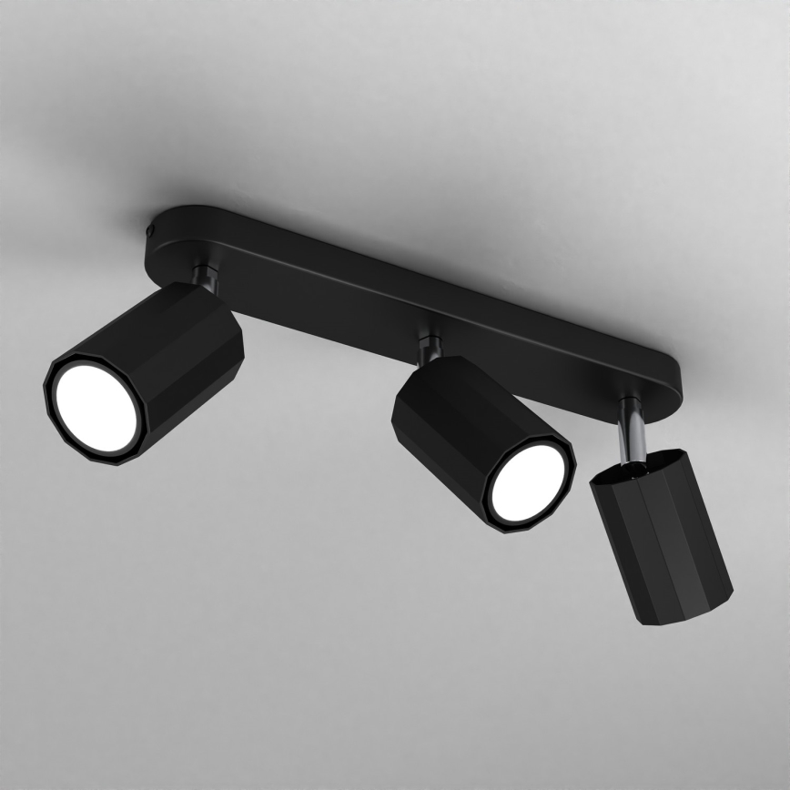 Kohdevalo BELLO 3xGU10/8W/230V musta