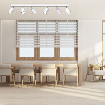 Kohdevalo BELLO 6xGU10/8W/230V valkoinen