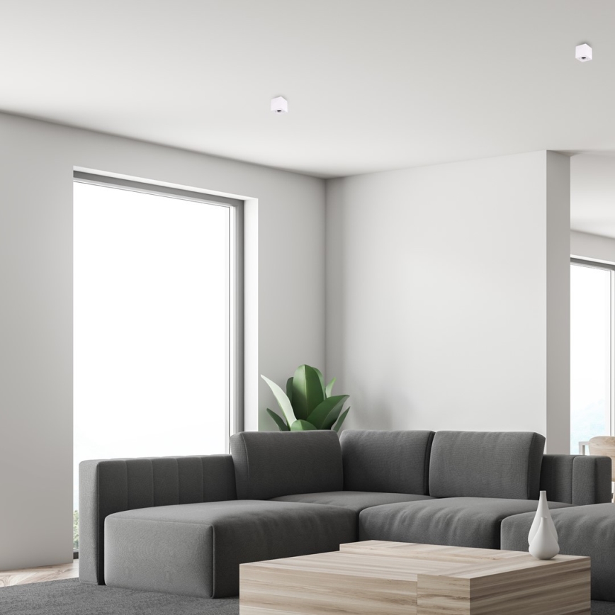 Kohdevalo BIMA 1xGU10/25W/230V neliö valkoinen