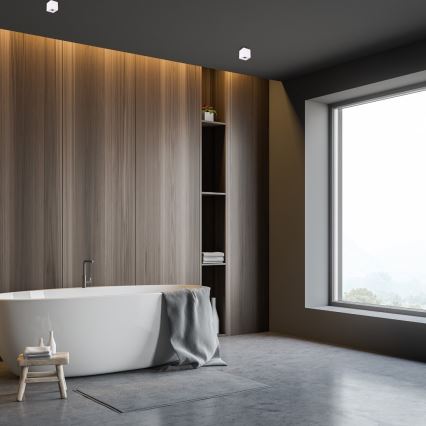 Kohdevalo BIMA 1xGU10/25W/230V neliö valkoinen