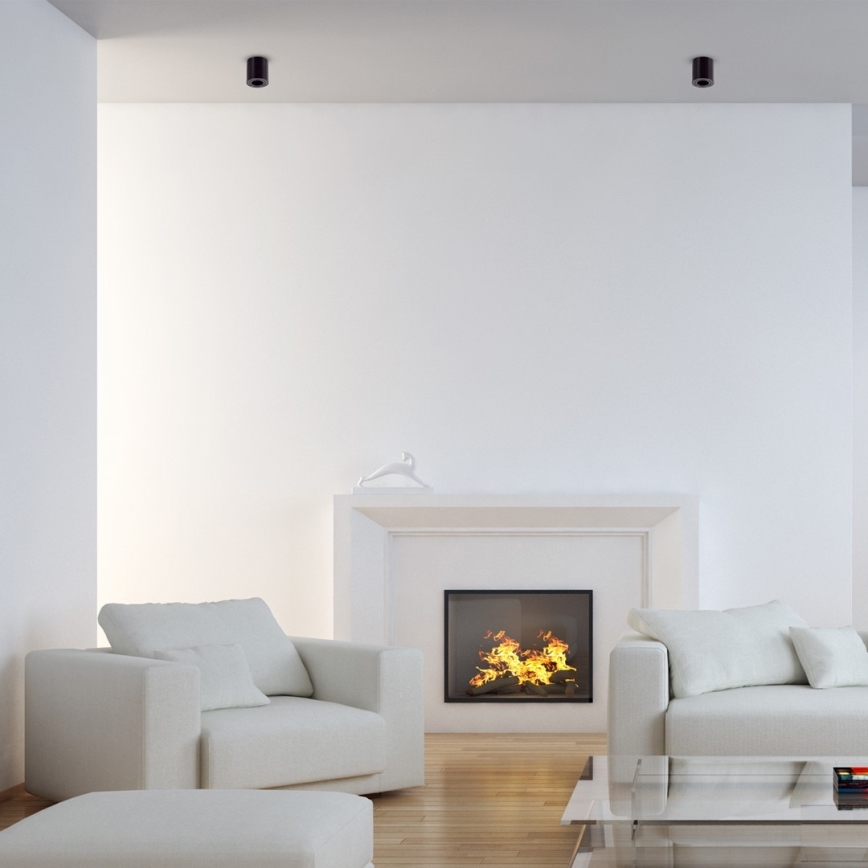 Kohdevalo BIMA 1xGU10/25W/230V pyöreä musta