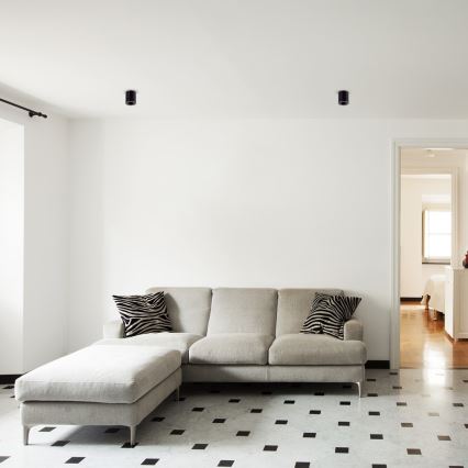 Kohdevalo BIMA 1xGU10/25W/230V pyöreä musta