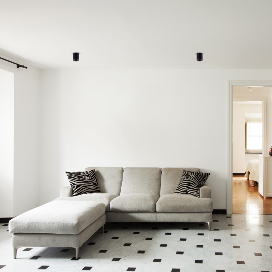 Kohdevalo BIMA 1xGU10/25W/230V pyöreä musta