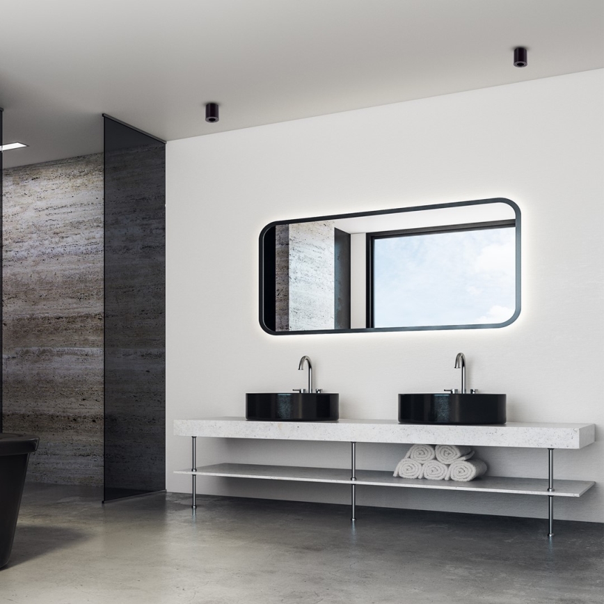 Kohdevalo BIMA 1xGU10/25W/230V pyöreä musta