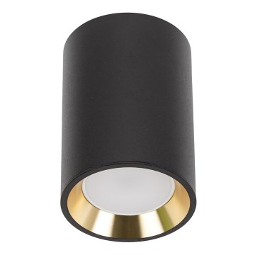 Kohdevalo CHLOE 1xGU10/35W/230V pyöreä musta/kultainen