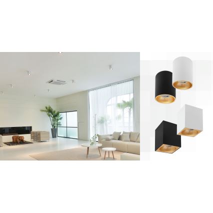 Kohdevalo CHLOE 1xGU10/50W/230V kulmikas valkoinen