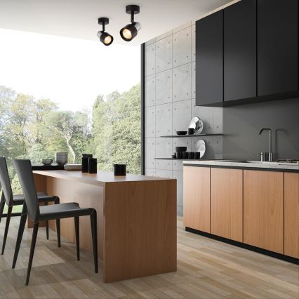 Kohdevalo CINO 1xGU10/8W/230V musta