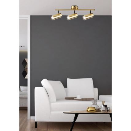 Kohdevalo COLLY 3xGU10/15W/230V kulta