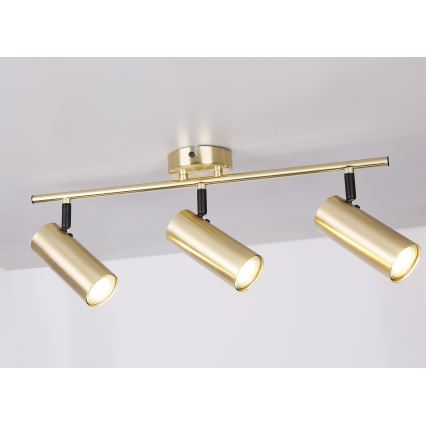 Kohdevalo COLLY 3xGU10/15W/230V kulta