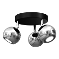 Kohdevalo COMET 3xGU10/8W/230V musta/kiiltävä kromi