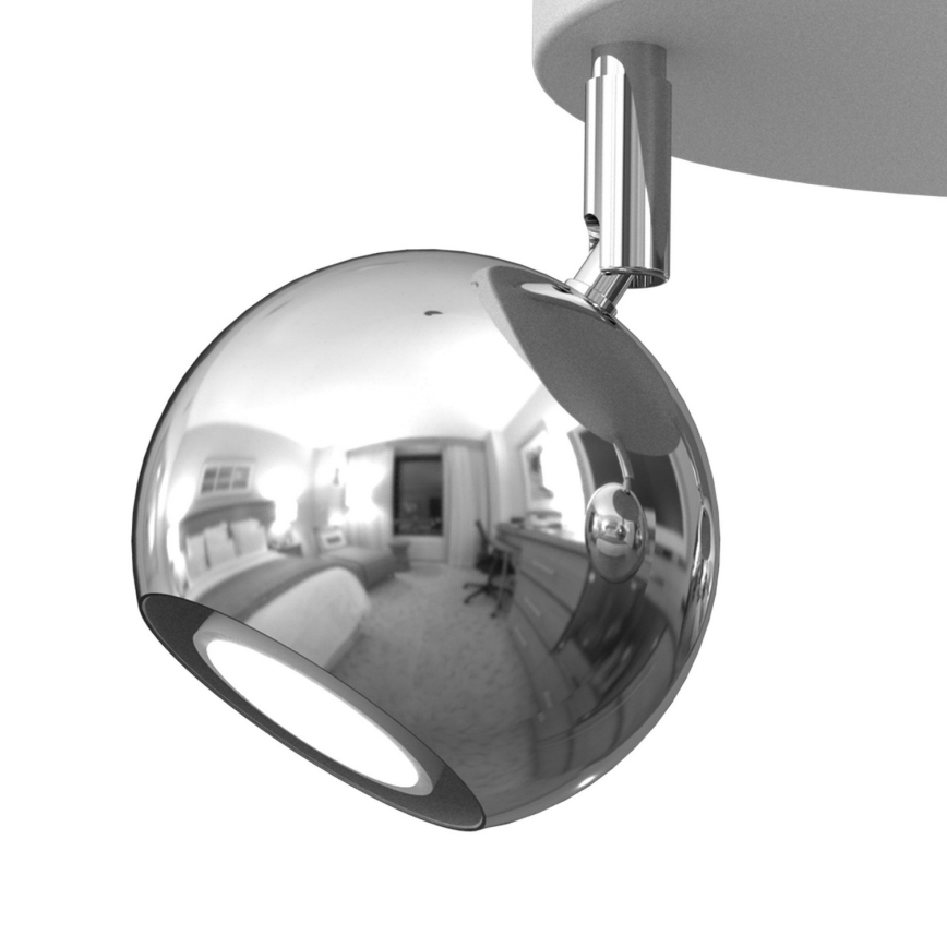 Kohdevalo COMET 3xGU10/8W/230V valkoinen/kiiltävä kromi