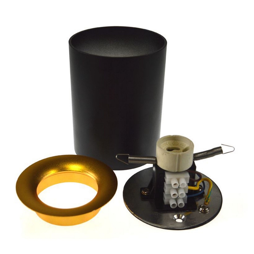 Kohdevalo CYRO 1xGU10/30W/230V musta/kultainen