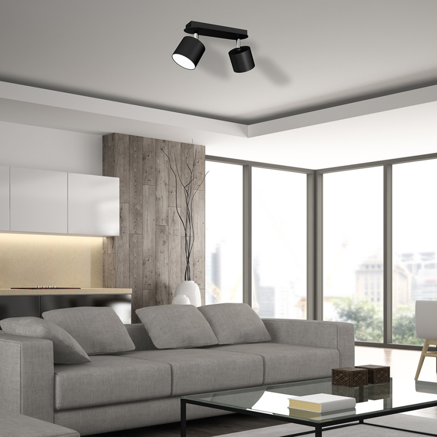 Kohdevalo DIXIE 2xGX53/11W/230V musta