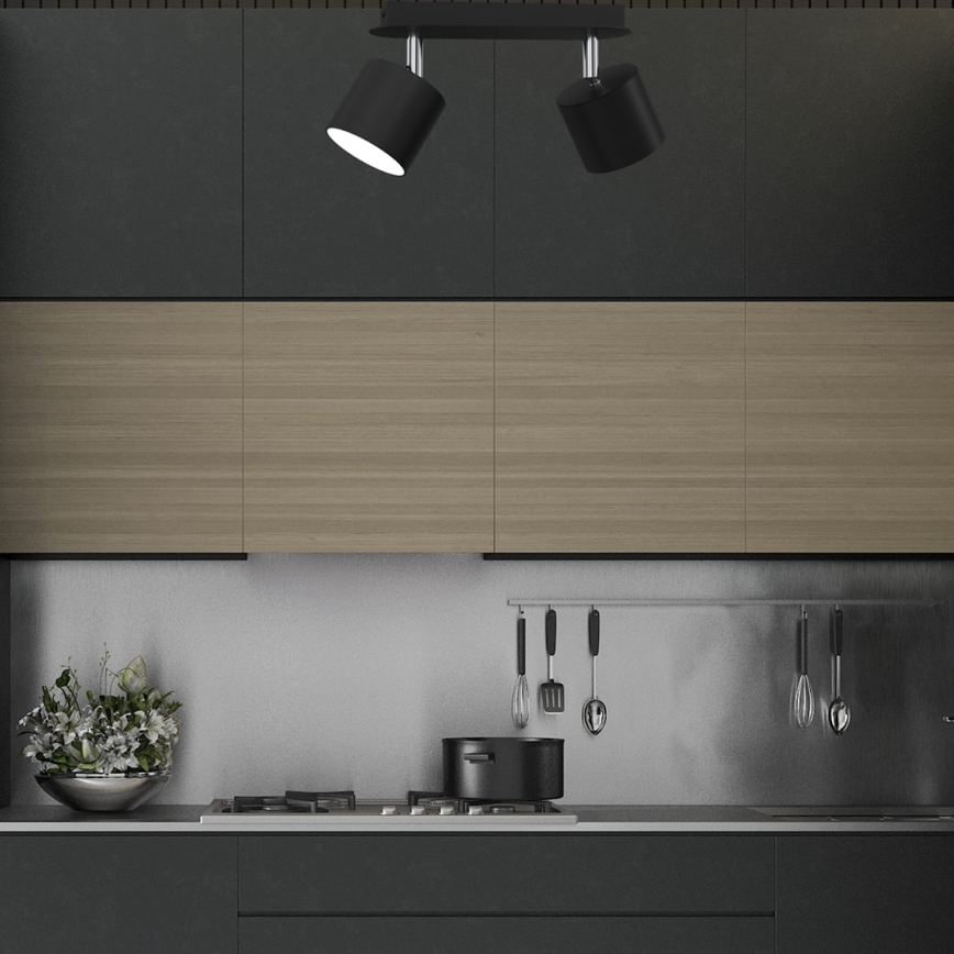 Kohdevalo DIXIE 2xGX53/11W/230V musta