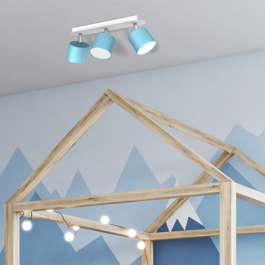 Kohdevalo DIXIE 3xGX53/11W/230V sininen