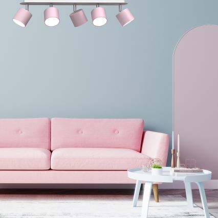 Kohdevalo DIXIE 5xGX53/11W/230V pinkki