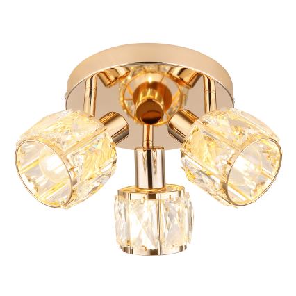 Kohdevalo DUBAI 3xE14/40W/230V halkaisija 36 cm Ruusukulta