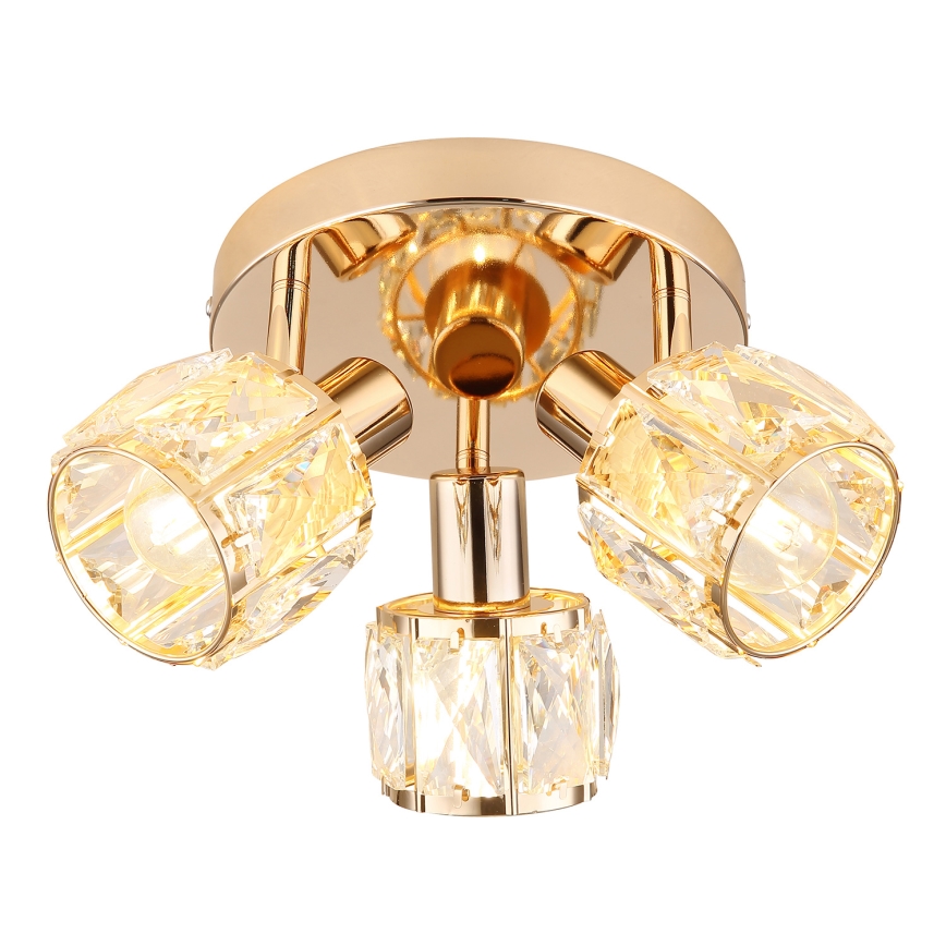 Kohdevalo DUBAI 3xE14/40W/230V halkaisija 36 cm Ruusukulta