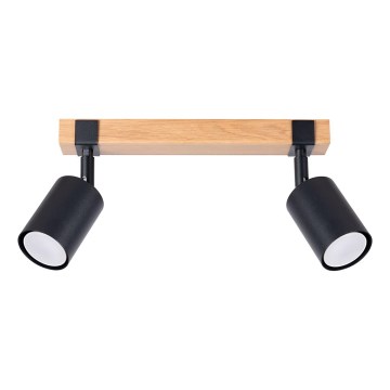 Kohdevalo FAGER 2xGU10/10W/230V musta