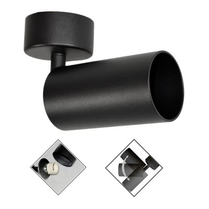 Kohdevalo FARGO 1xGU10/30W/230V musta