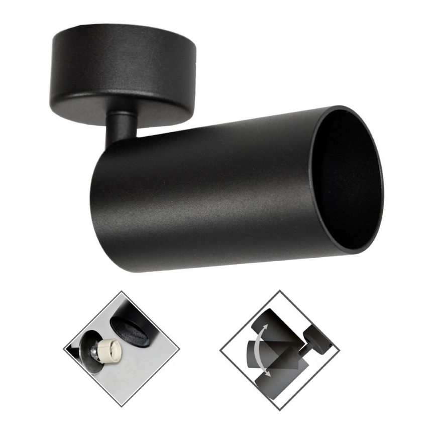 Kohdevalo FARGO 1xGU10/30W/230V musta