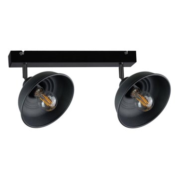 Kohdevalo FAUN 2xE27/60W/230V musta