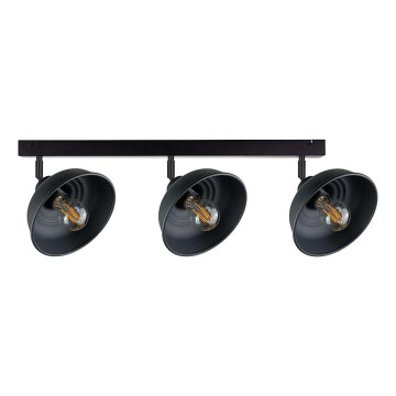 Kohdevalo FAUN 3xE27/60W/230V musta