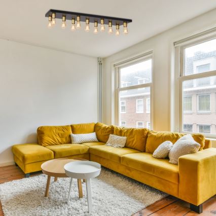 Kohdevalo FILO 11xE27/60W/230V musta/kulta