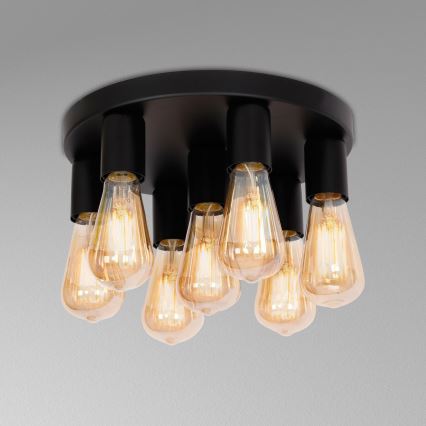 Kohdevalo FILO 7xE27/60W/230V musta