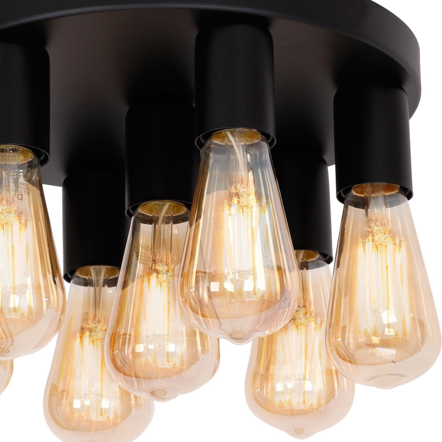 Kohdevalo FILO 7xE27/60W/230V musta